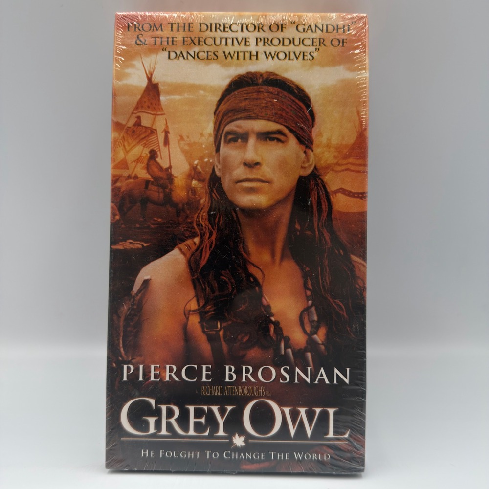 Grey Owl VHS 1999 Pierce Brosnan Richard Attenborough Brand New Sealed Movie